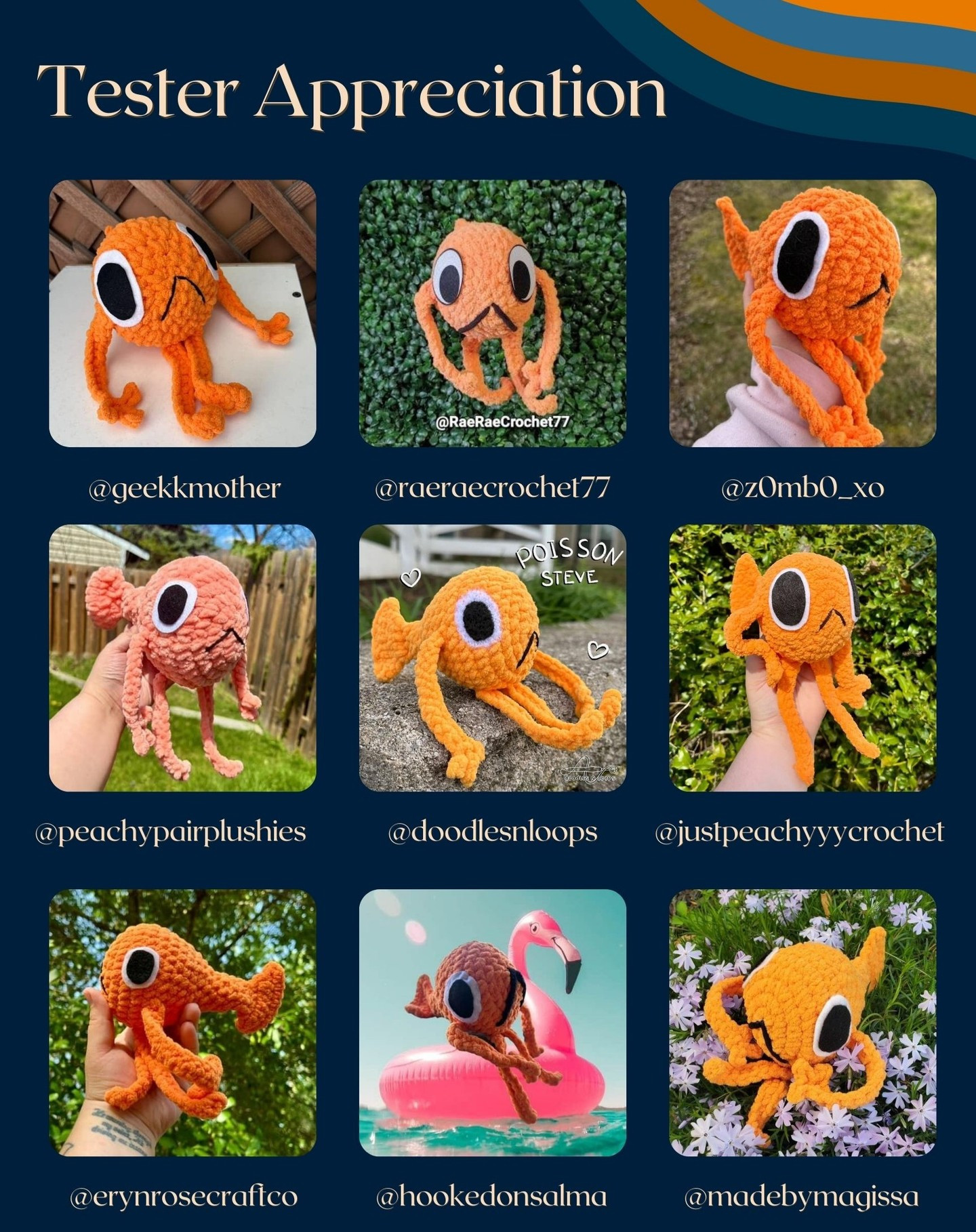 Le Poisson Steve Crochet Pattern Chart