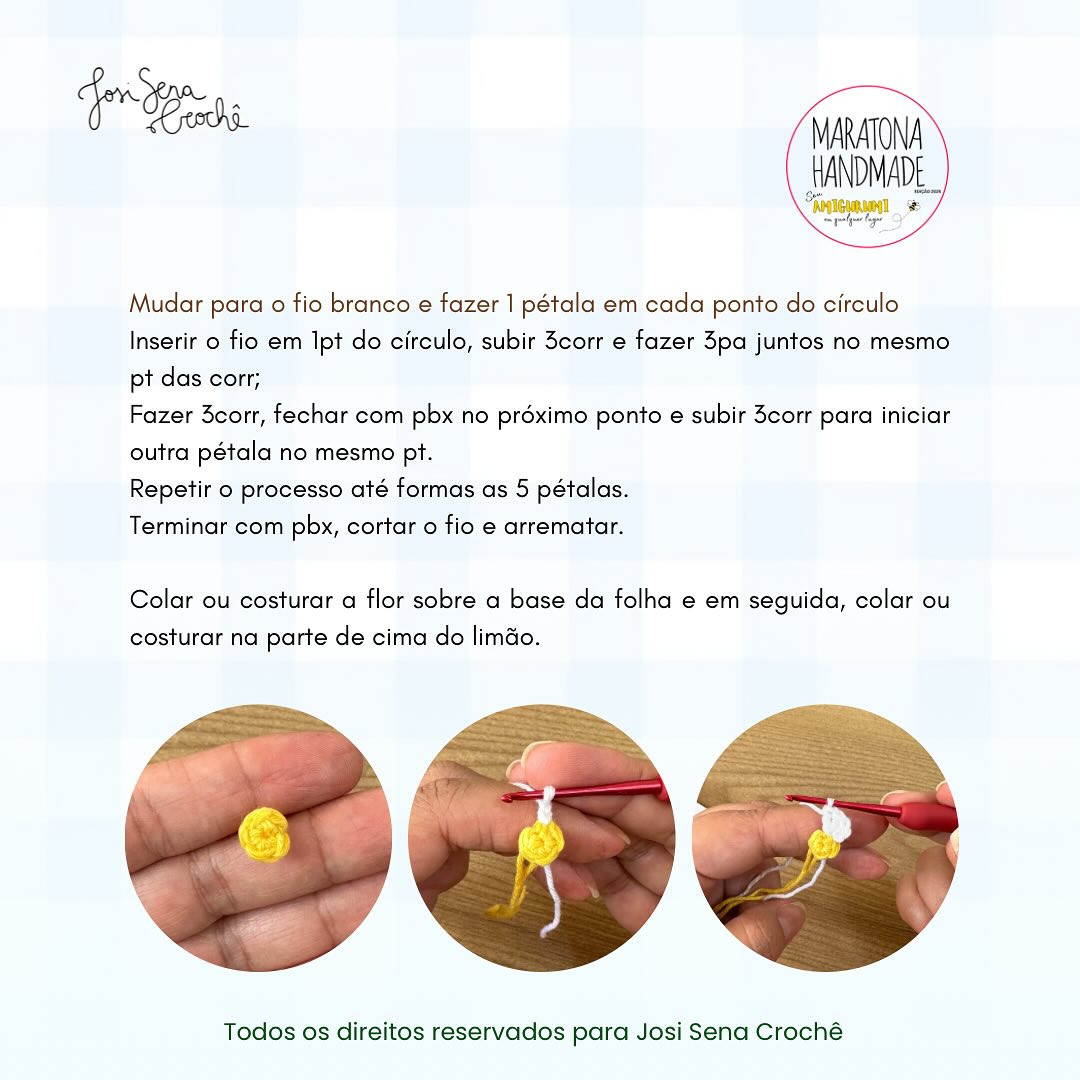 Limão Siciliano Amigurumi: Grátis Receita de Crochê
