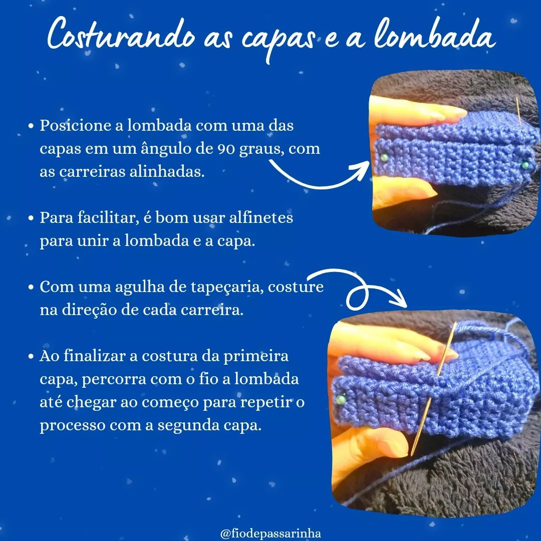 Livro de Crochê: Gráfico de Coração em Formato de Livro