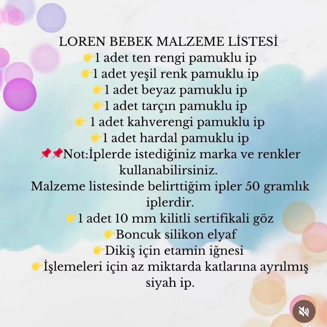 Loren Bebek Amigurumi Şeması Ücretsiz