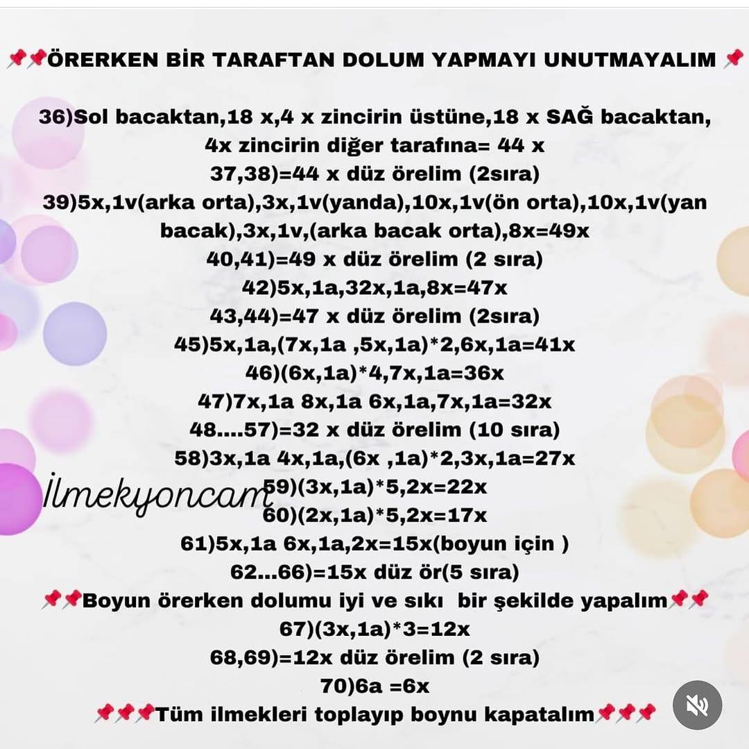 Loren Bebek Amigurumi Şeması Ücretsiz