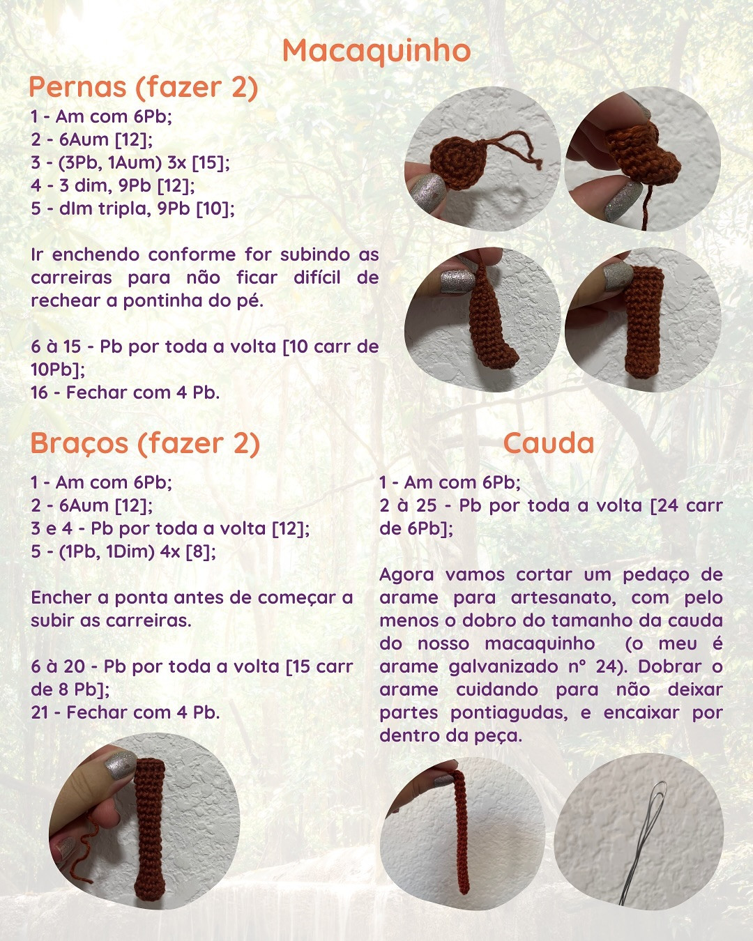 Macaquinho Paco: Gráfico de crochê grátis!