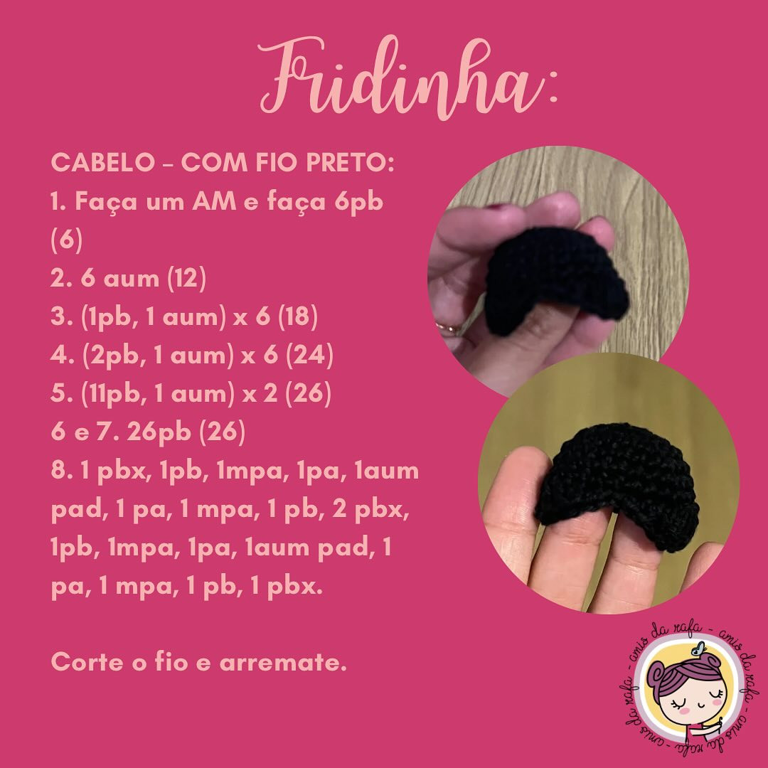 Marcadores de páginas Frida Kahlo em crochê: Grátis!
