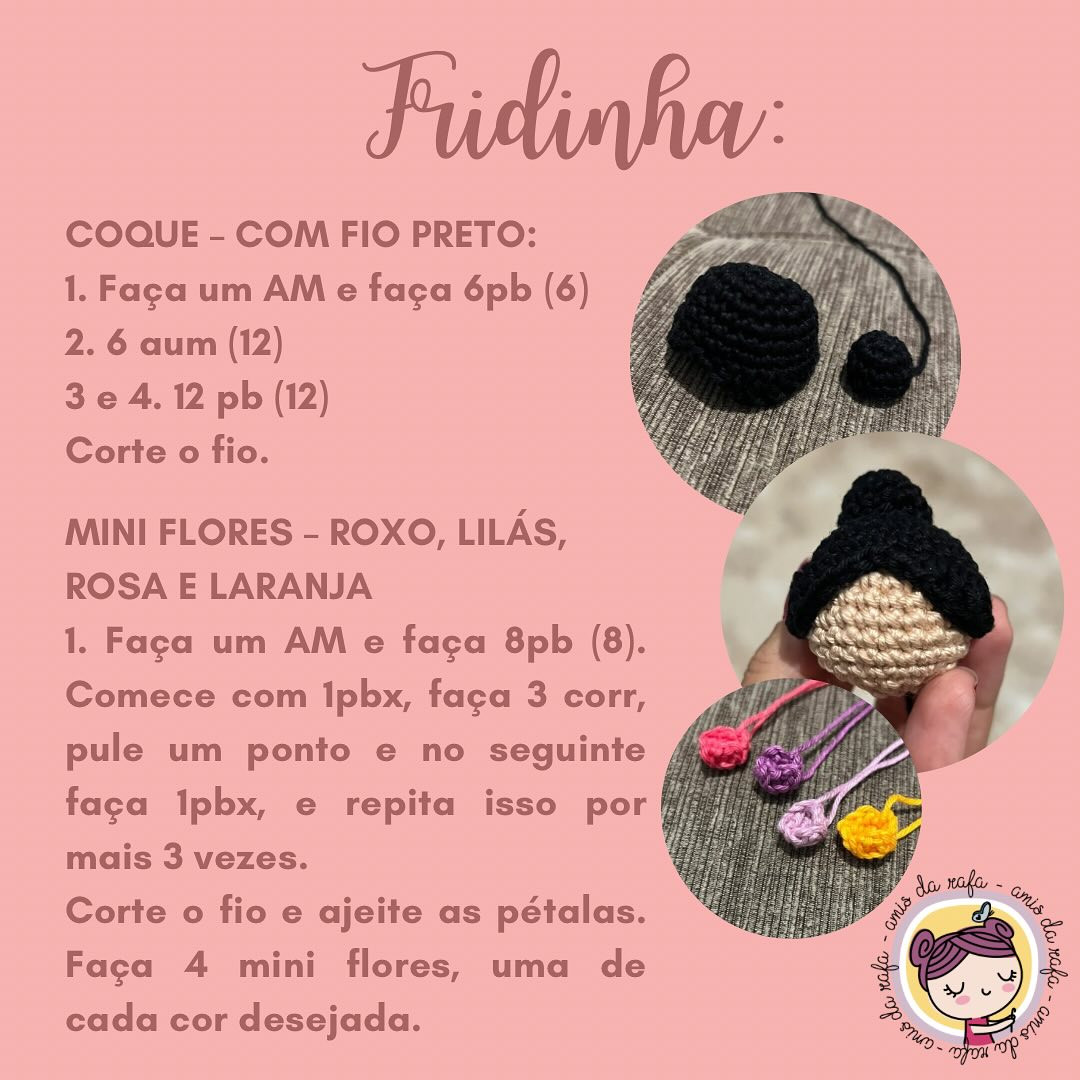 Marcadores de páginas Frida Kahlo em crochê: Grátis!