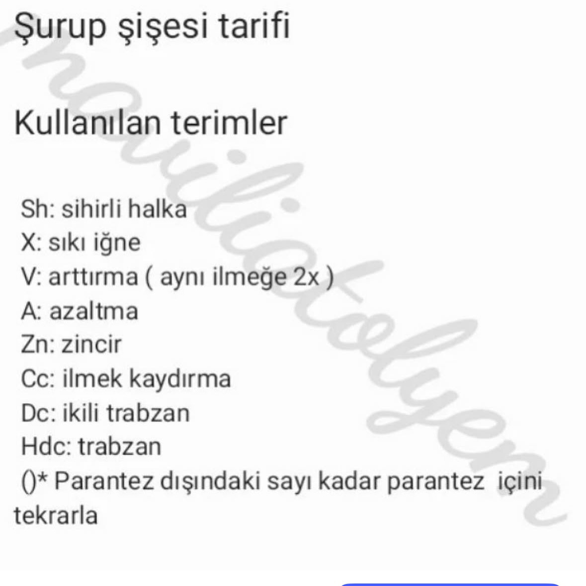 Mavi ve Pembe Tığ İşi Stetoskop ve Şurup Tarifi