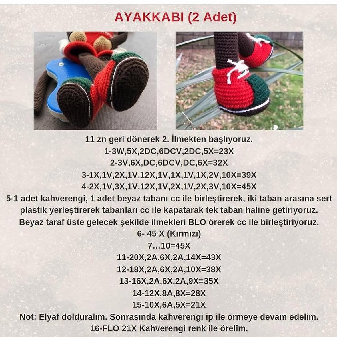MAYMUN CHARLIE AMIGURUMI TARİFİ: 1.BÖLÜM