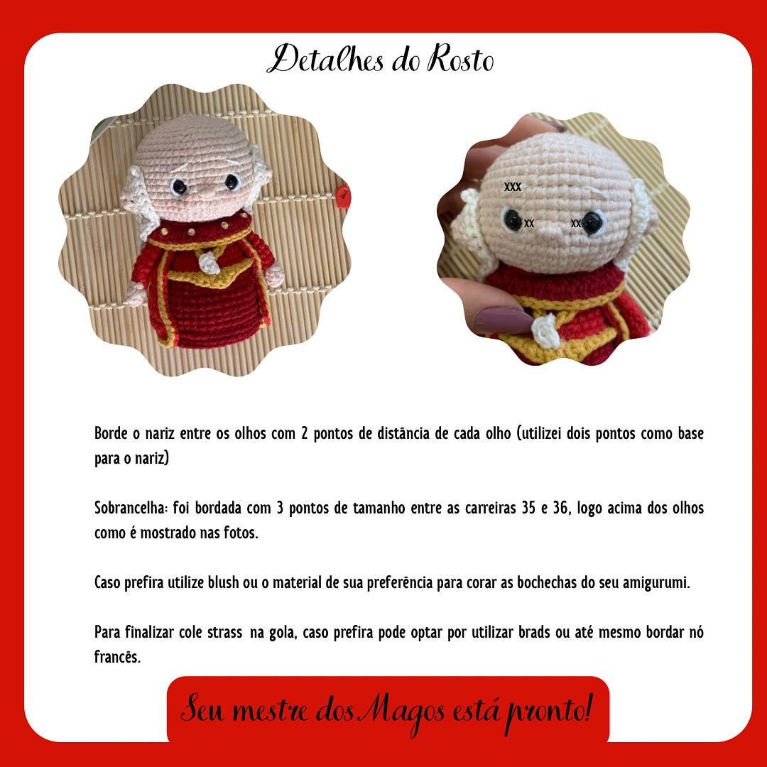 Mestre dos Magos: Grátis Padrão Amigurumi