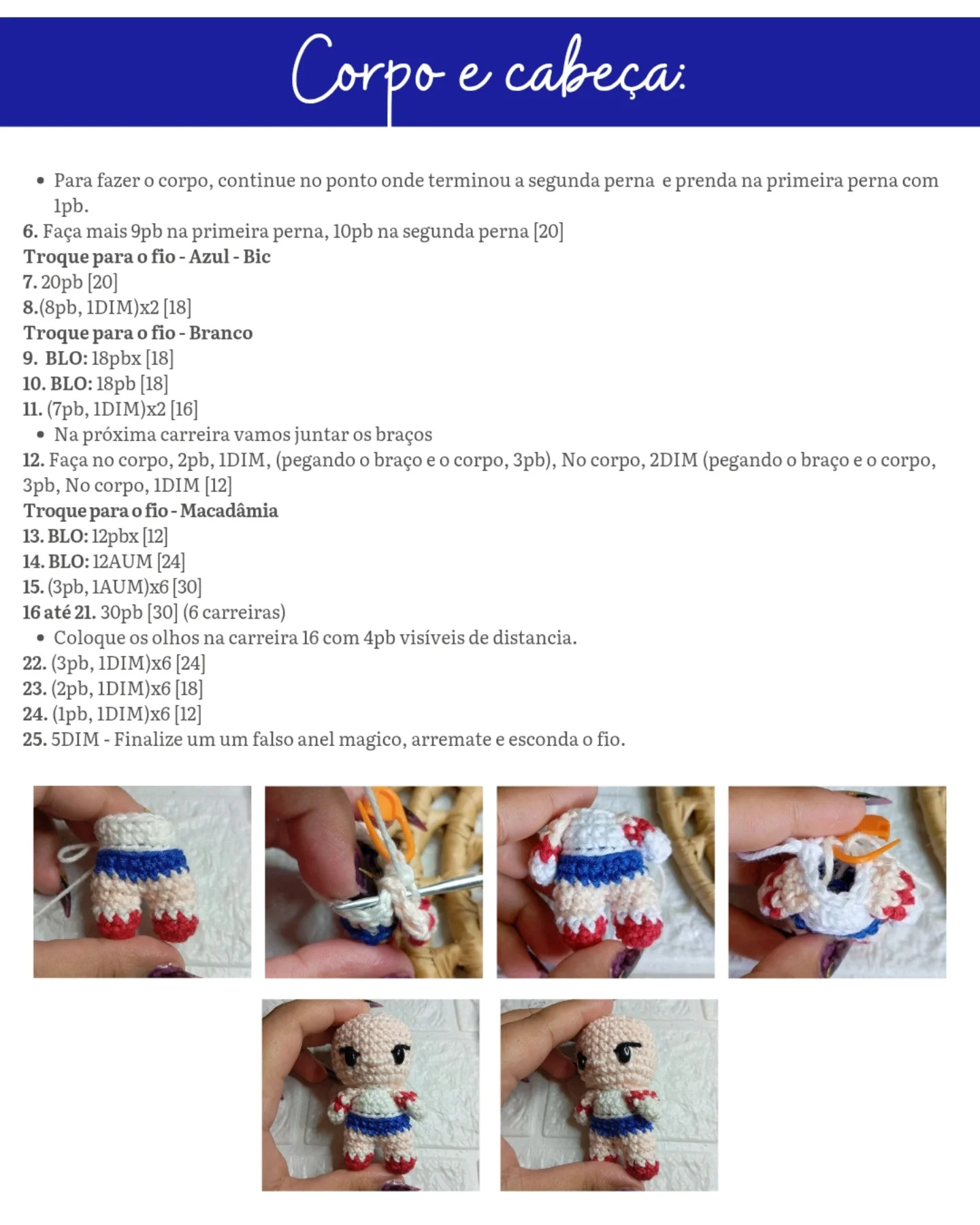 Mini Baby Moon: Grátis receita amigurumi em crochê