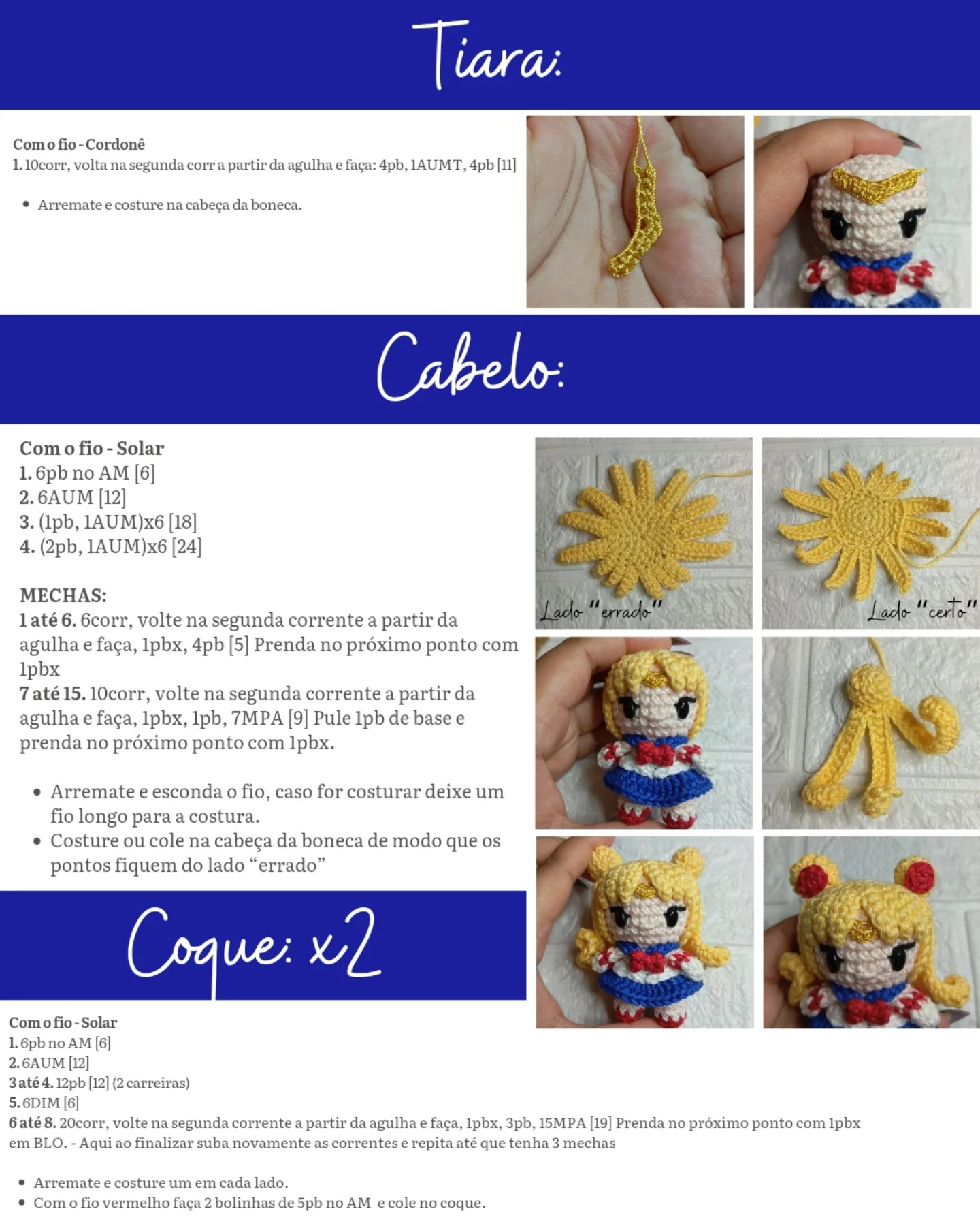 Mini Baby Moon: Grátis receita amigurumi em crochê