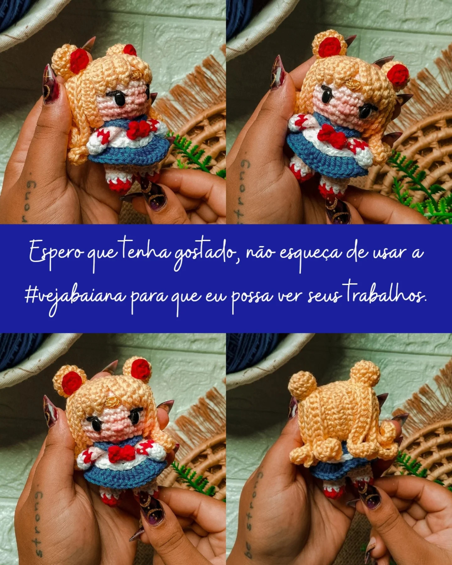 Mini Baby Moon: Grátis receita amigurumi em crochê