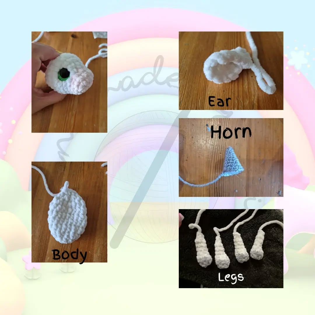 Miniature Crochet Unicorn: Free Pattern!
