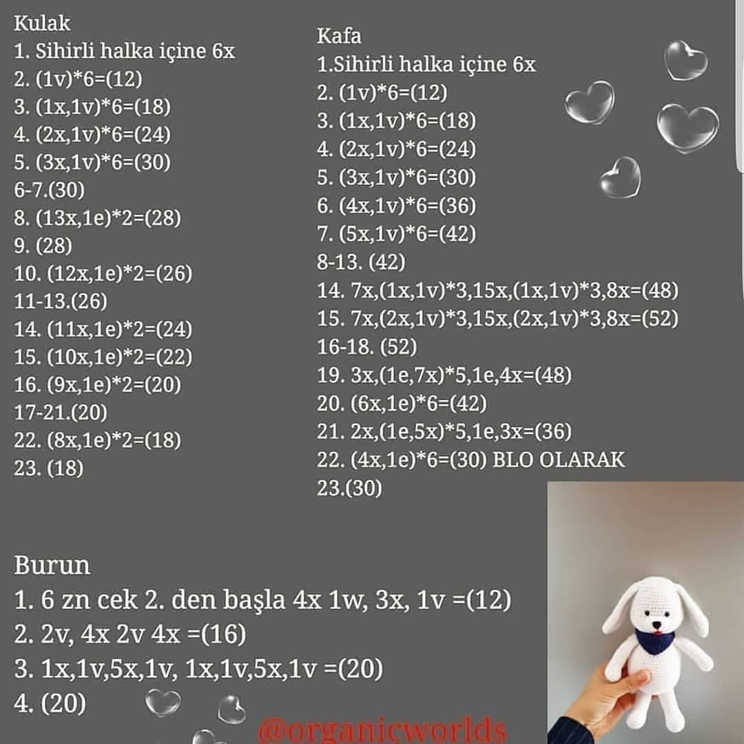 Minik Boncuk Köpeğimizin Şeması