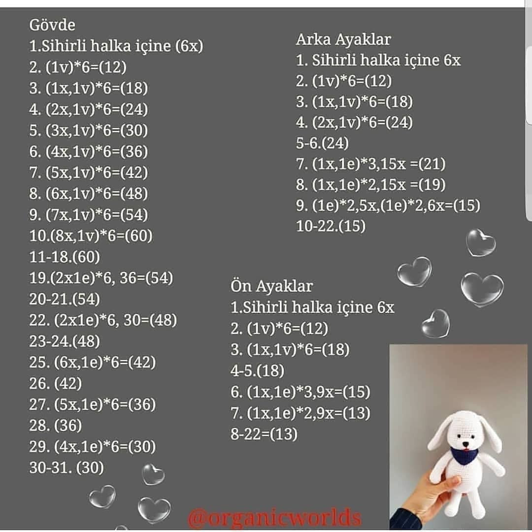 Minik Boncuk Köpeğimizin Şeması