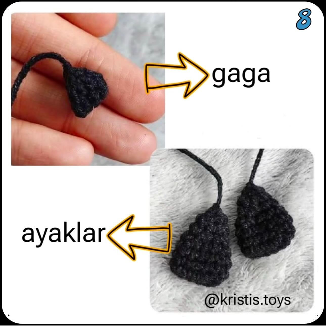 MİNİK PENGUEN AMİGURUMİ TARİFİ