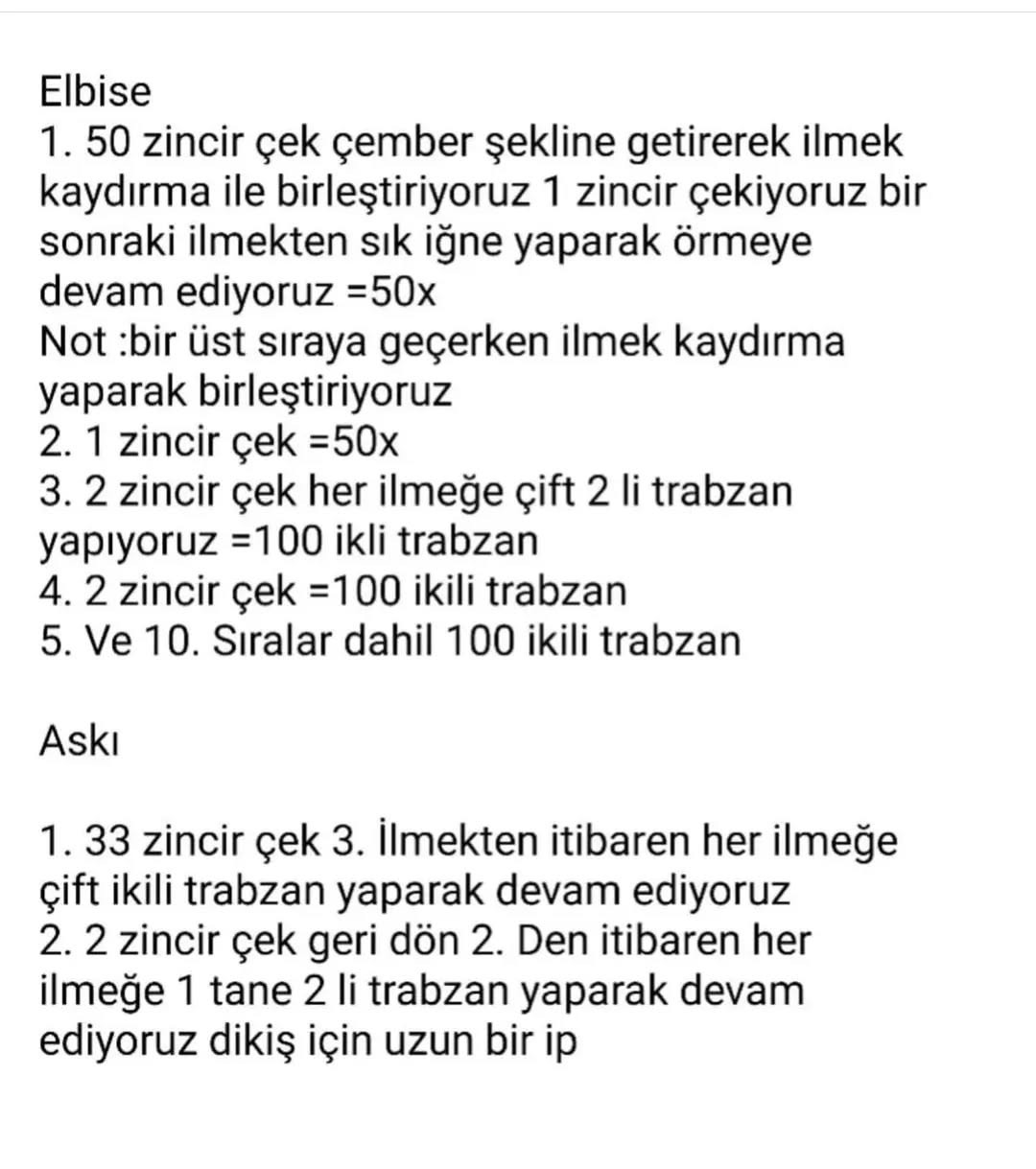 Naz Bebek Amigurumi Şeması