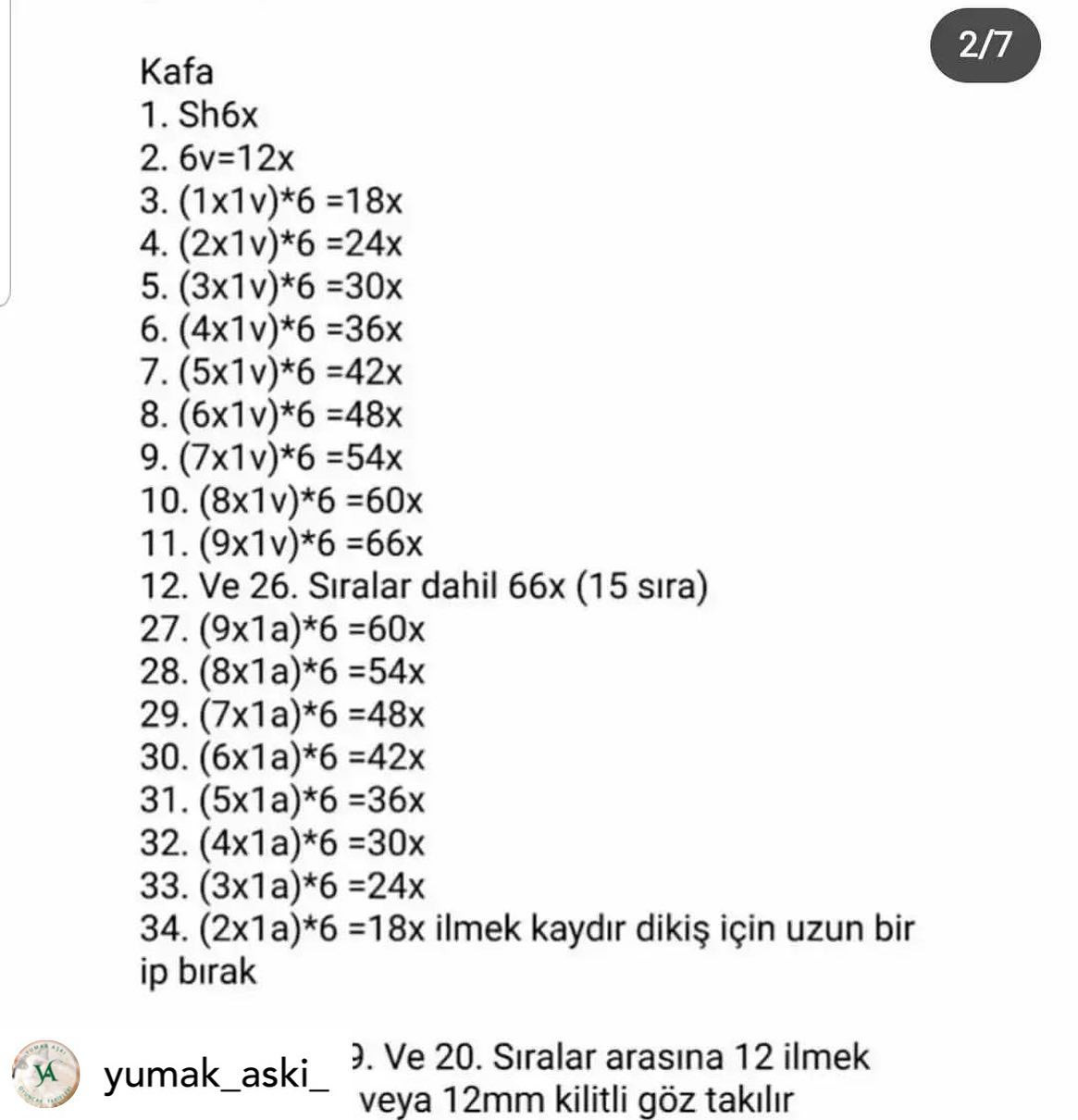 Naz Bebek Amigurumi Şeması