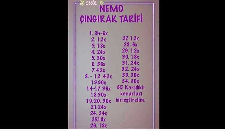 NEMO BALIK ZİLİ ÖRNEĞİ