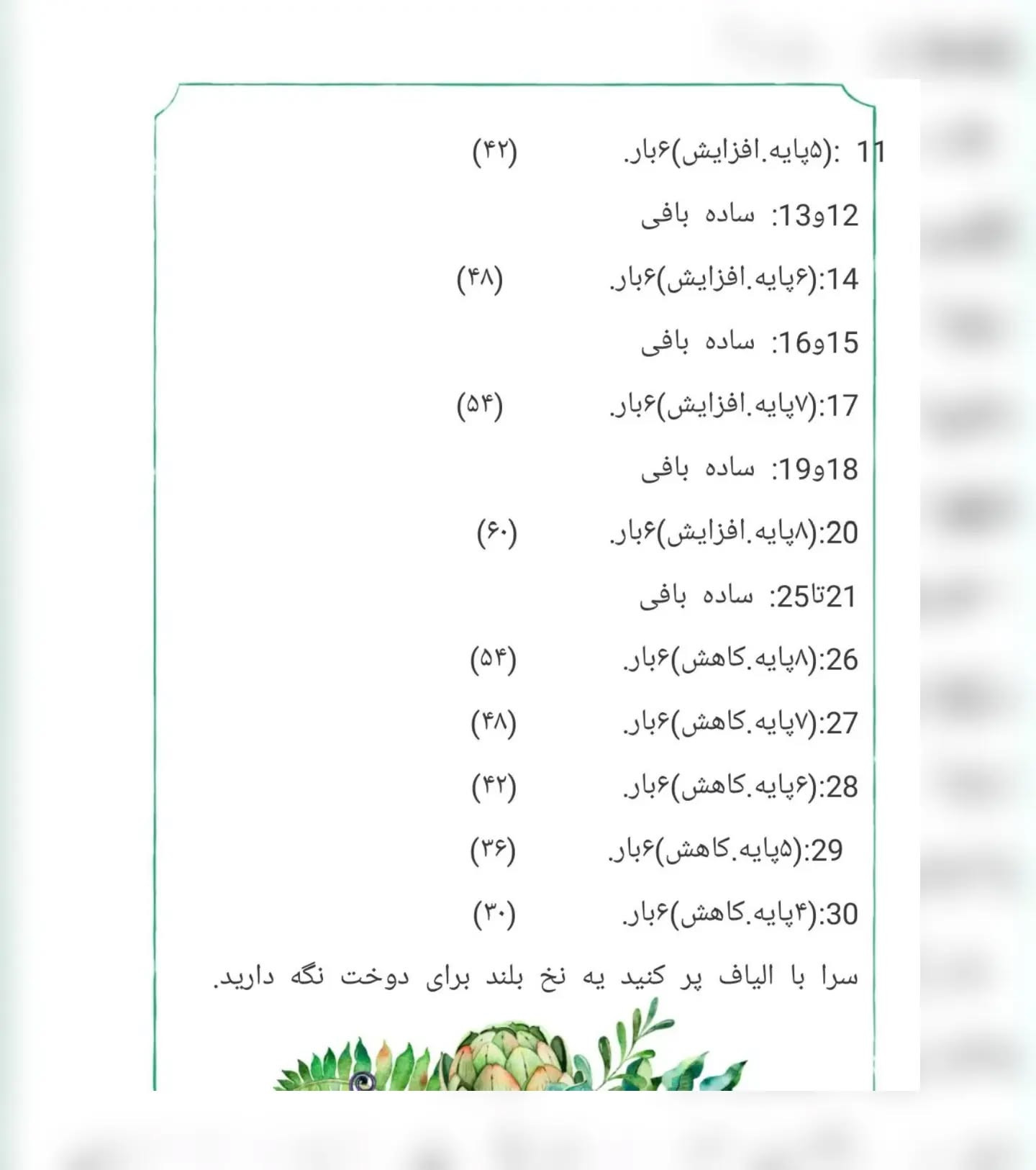 نمودار بافت عروسک خروس بامزه