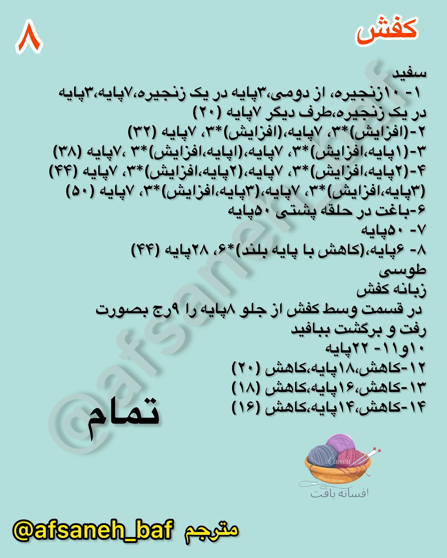 نمودار بافتنی عروسک خرس بامزه
