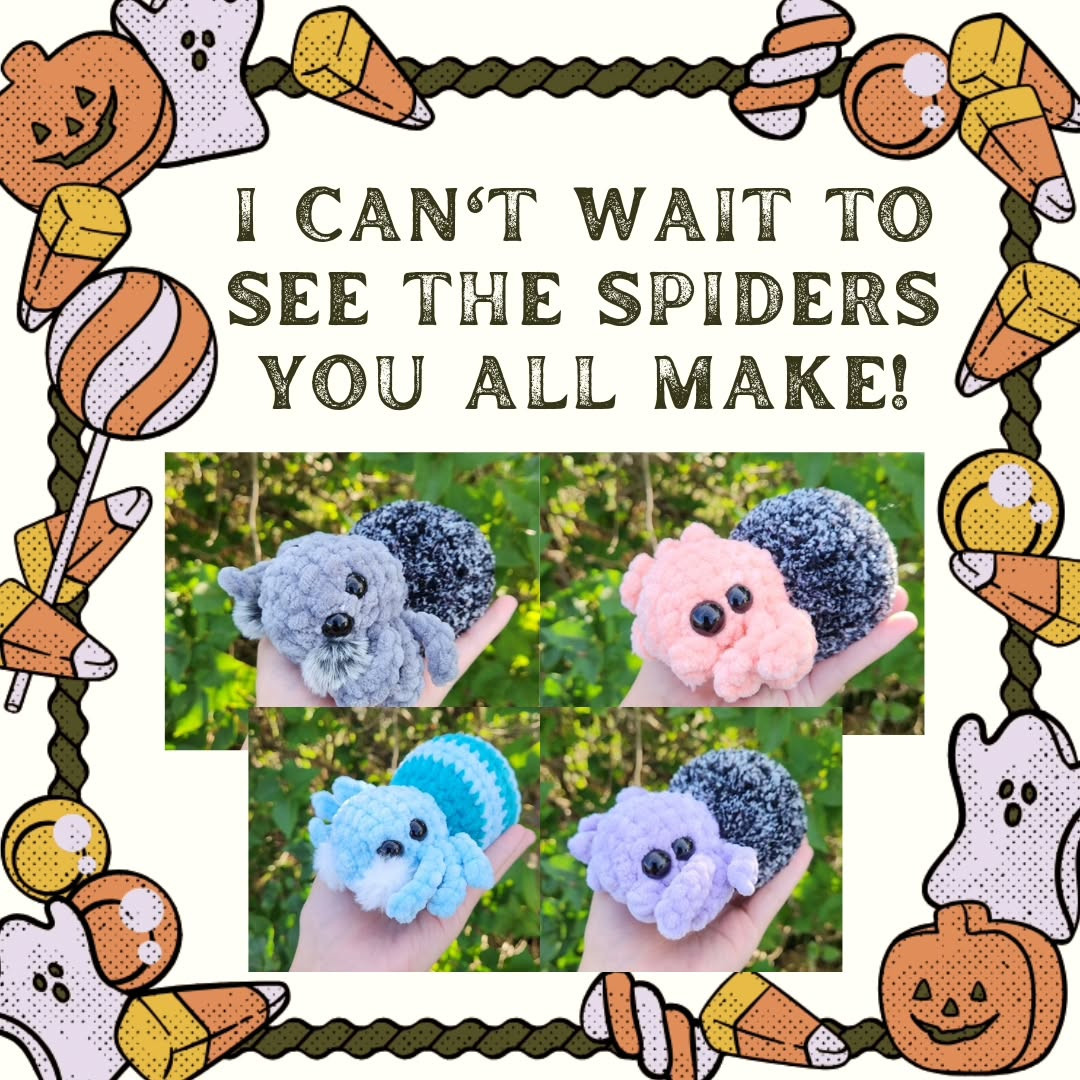 No-Sew Crochet Spider Amigurumi Pattern