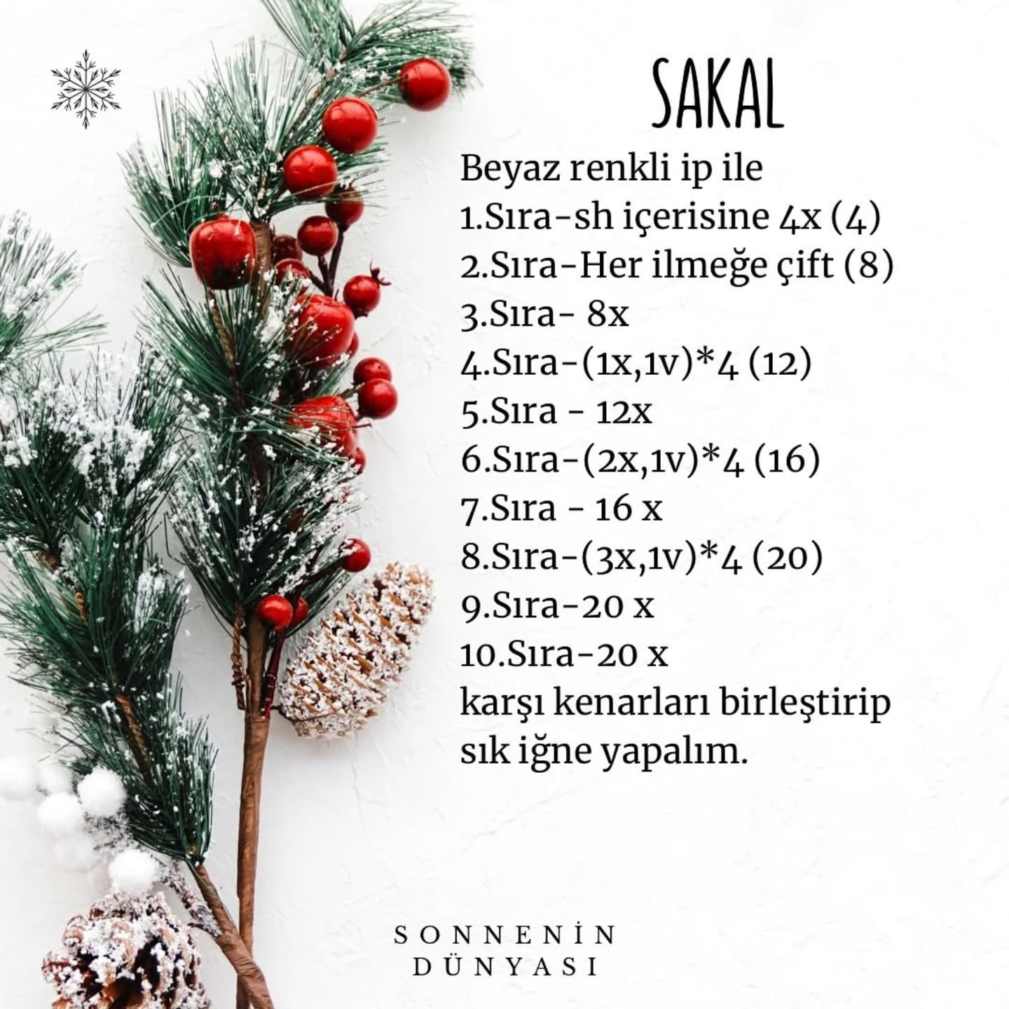 Noel Baba Amigurumi Şeması Ücretsiz