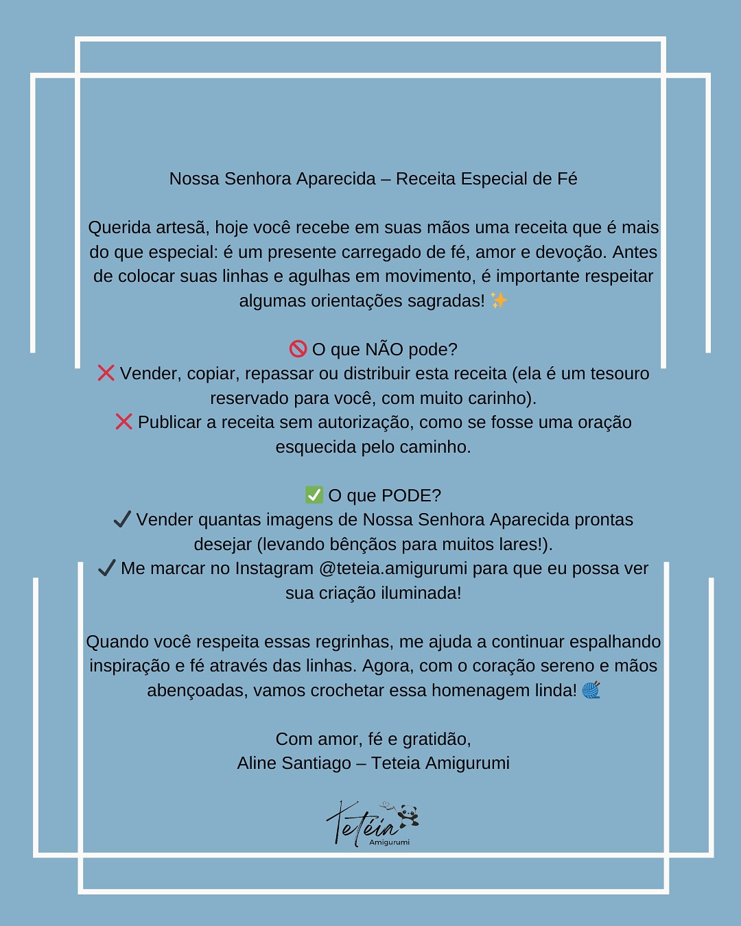 Nossa Senhora Aparecida em Amigurumi: Gráfico Gratuito