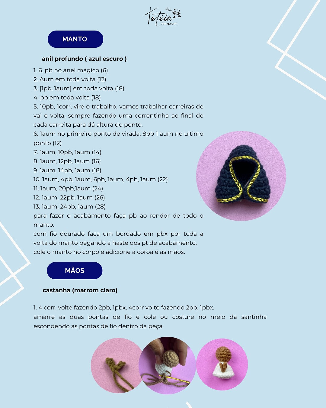Nossa Senhora Aparecida em Amigurumi: Gráfico Gratuito