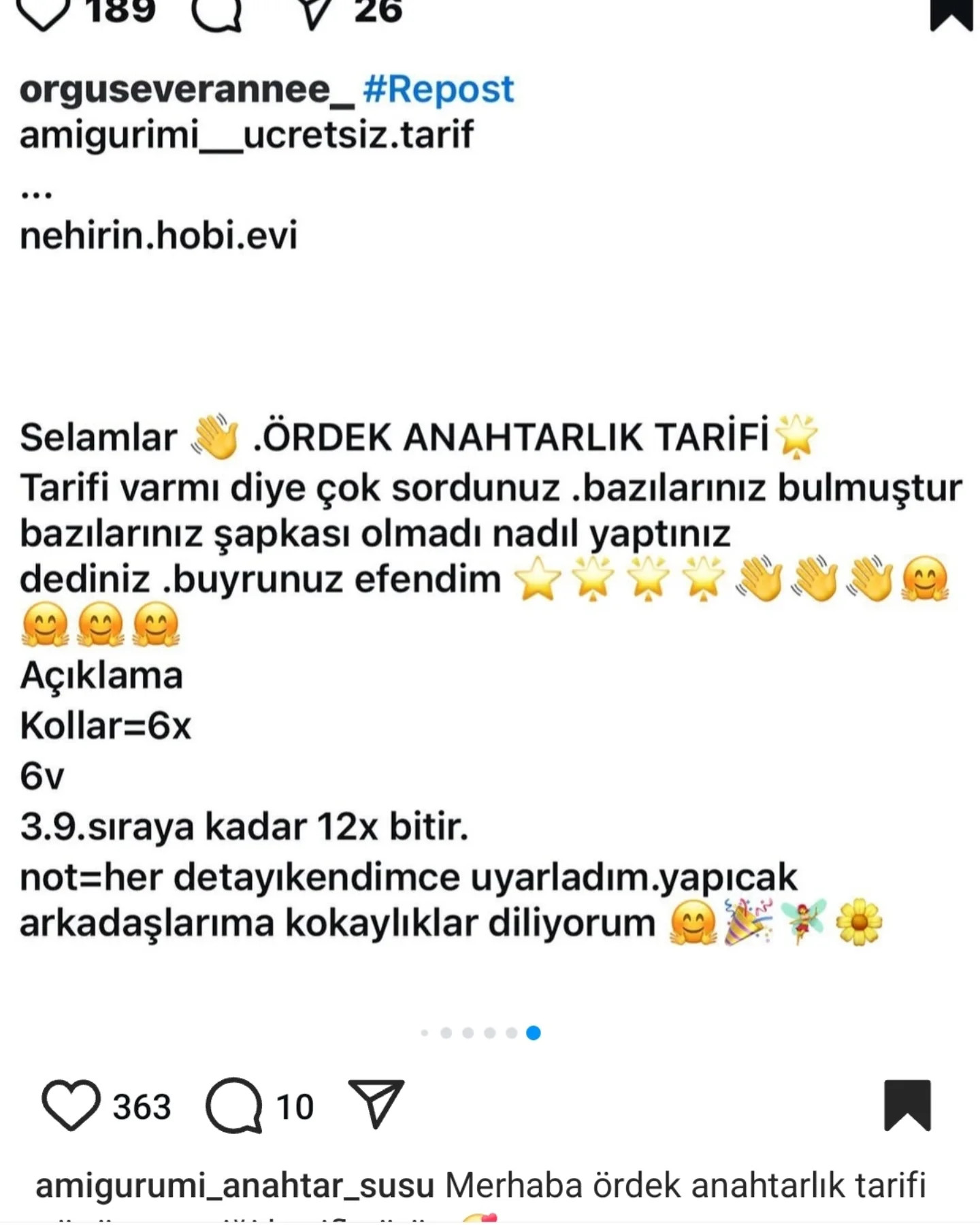 Ördek Anahtarlık Tarifi