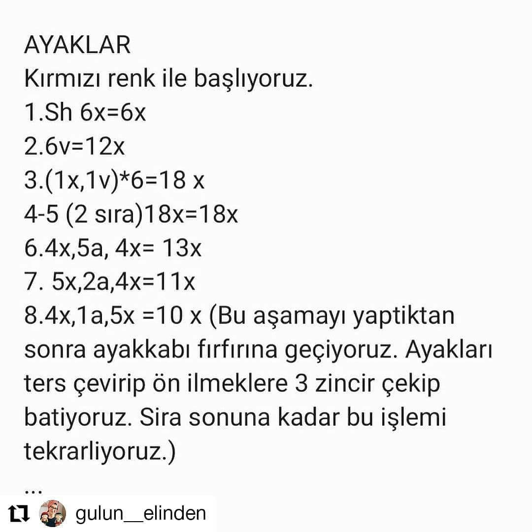 Örgü Bebek Anahtarlık Şeması