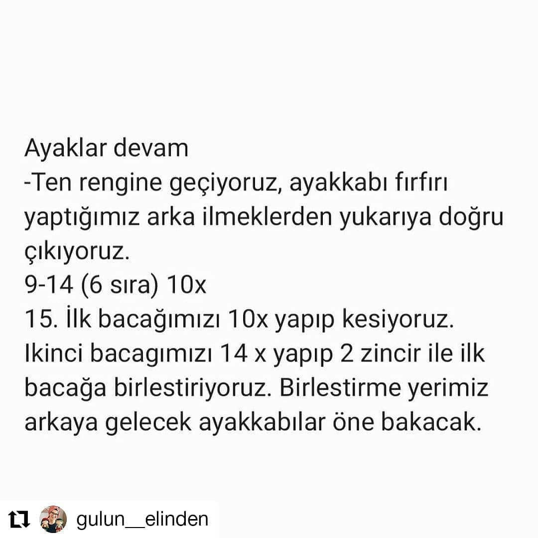 Örgü Bebek Anahtarlık Şeması