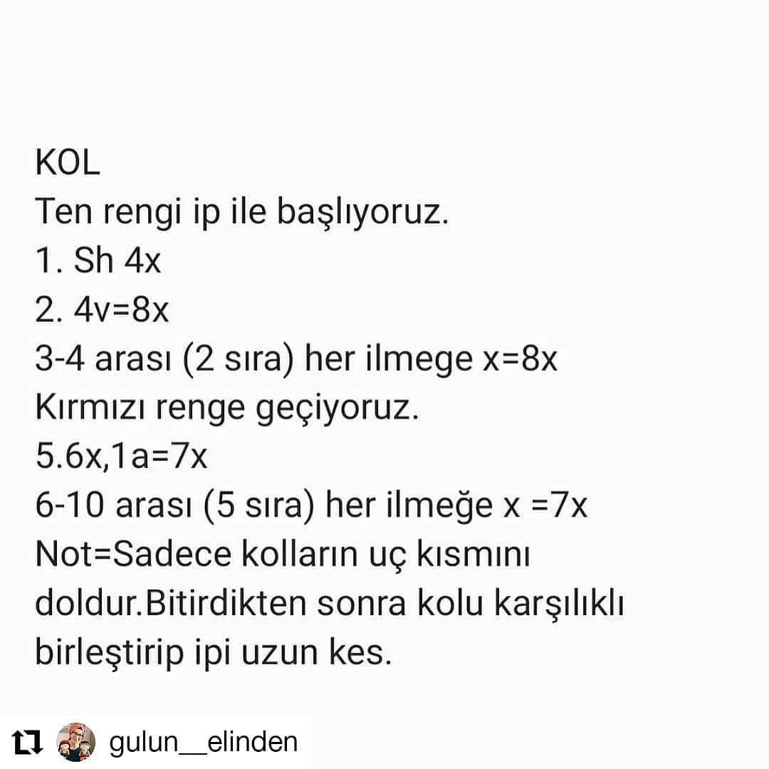 Örgü Bebek Anahtarlık Şeması