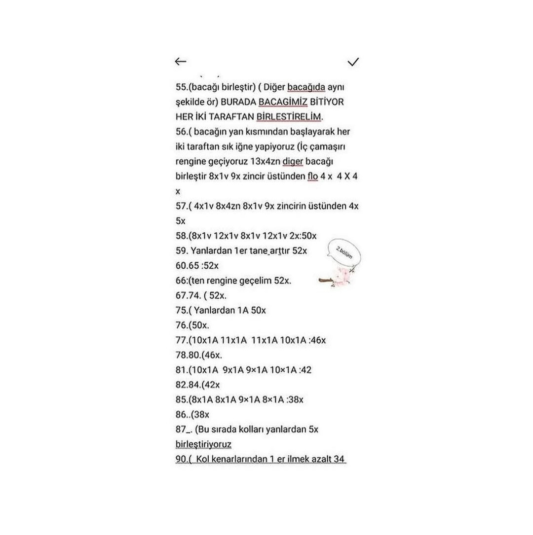 Örgü Bebek Şeması: Mor Elbiseli Minik Prenses