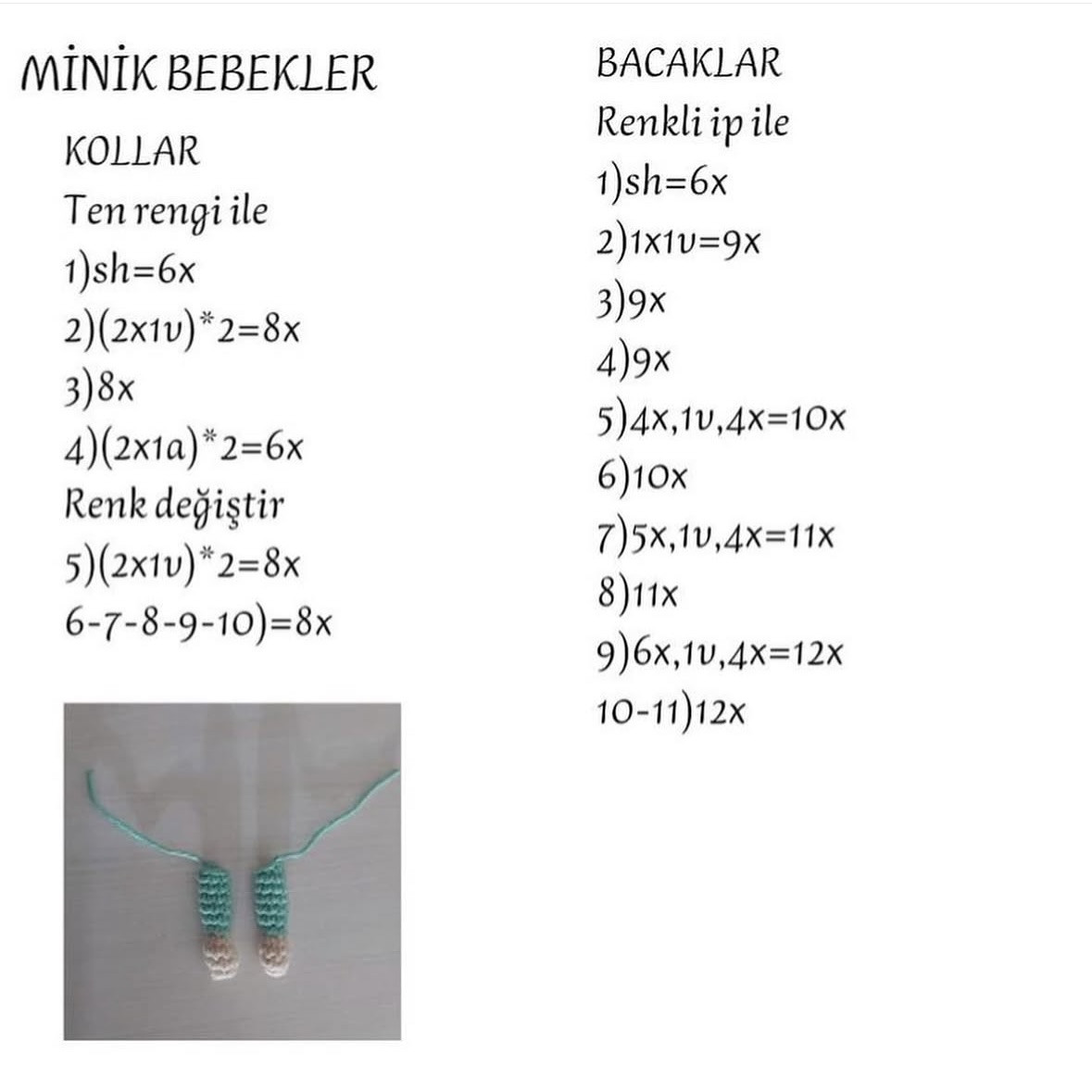 Örgü Bebek Şeması: Sevimli Bebek Yapımı