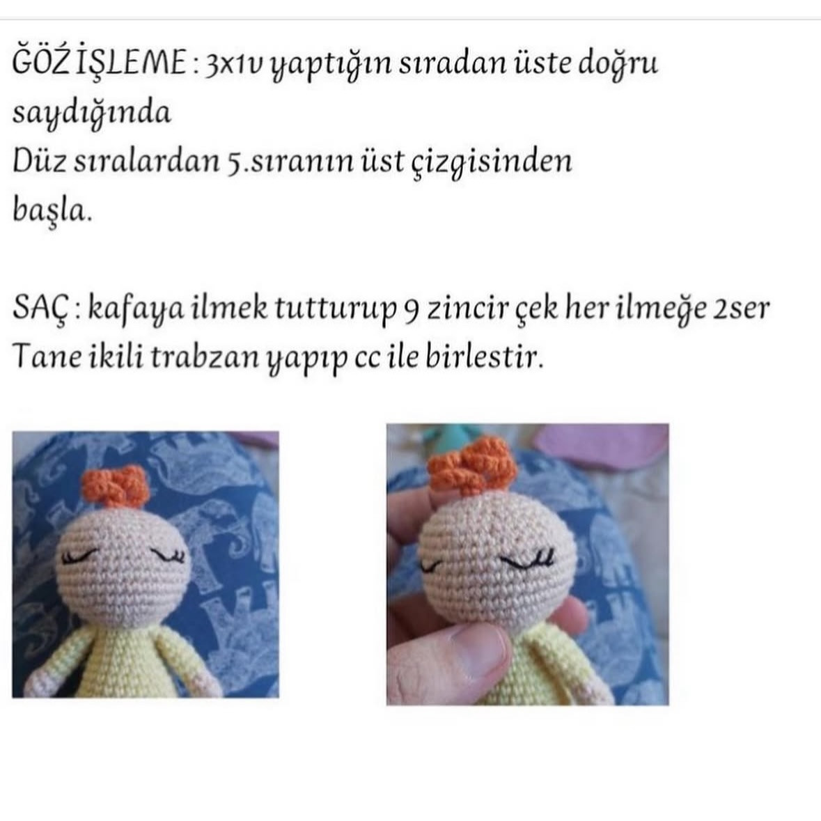 Örgü Bebek Şeması: Sevimli Bebek Yapımı