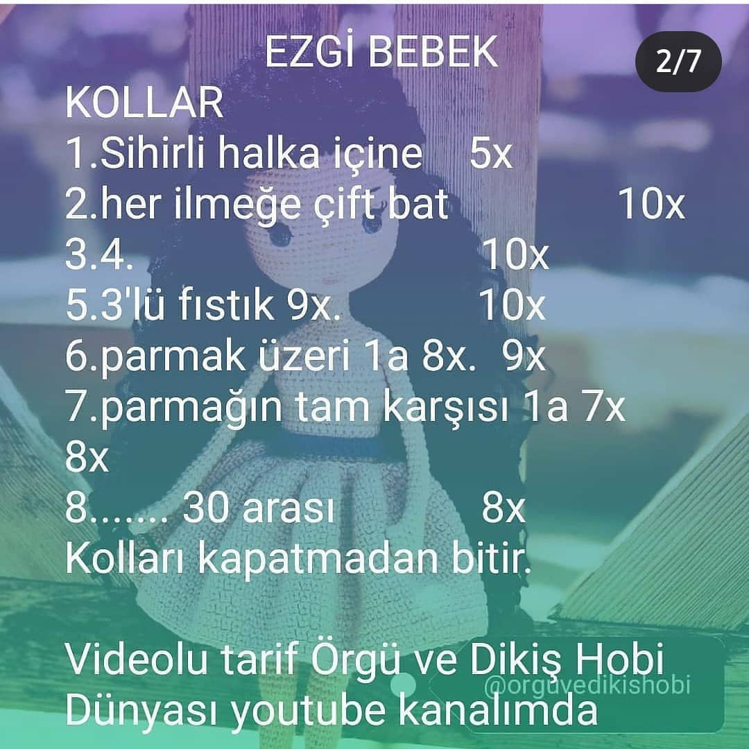 Örgü Bebek Şeması: Sevimli Kız Bebeğin Tığ İşi Örnekleri