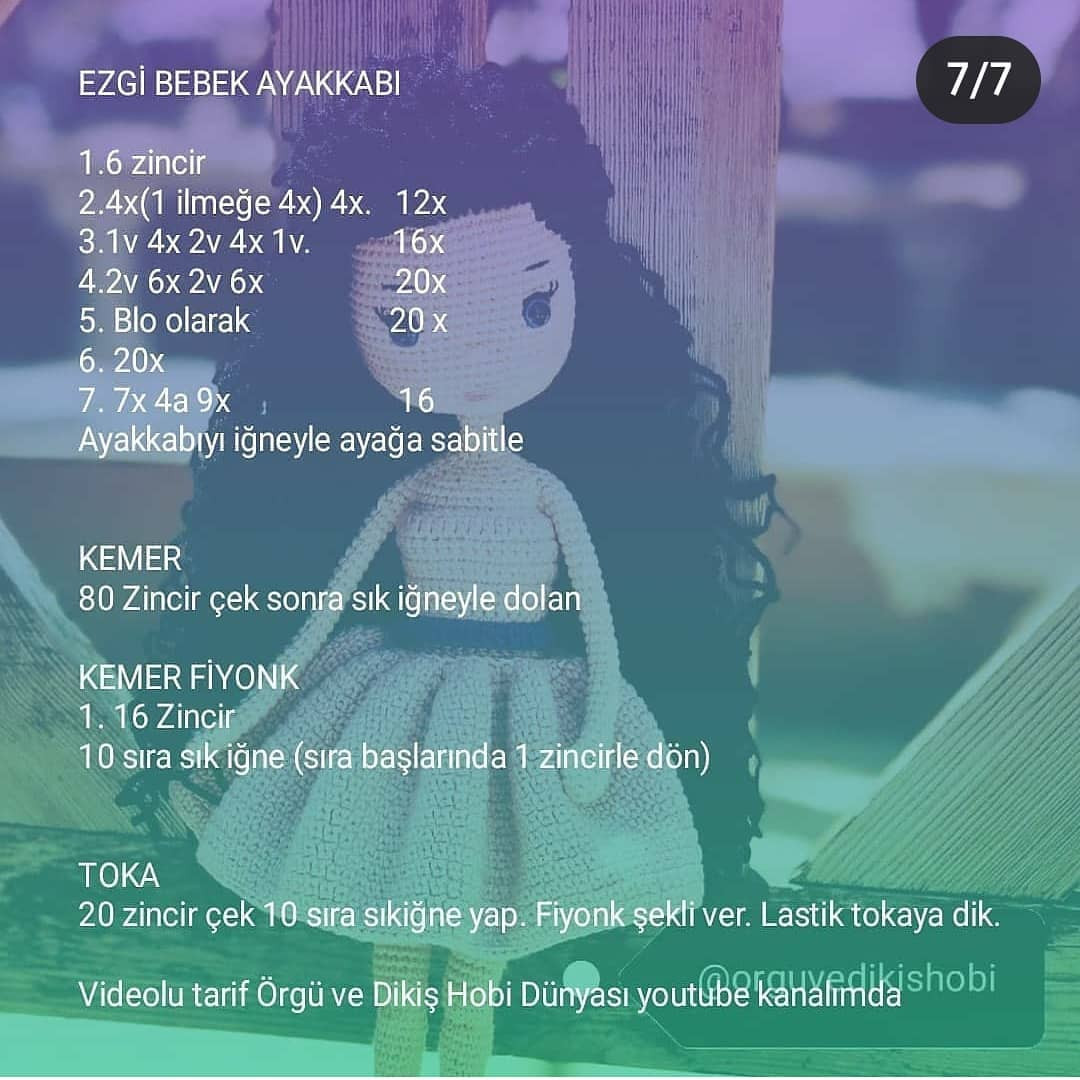 Örgü Bebek Şeması: Sevimli Kız Bebeğin Tığ İşi Örnekleri