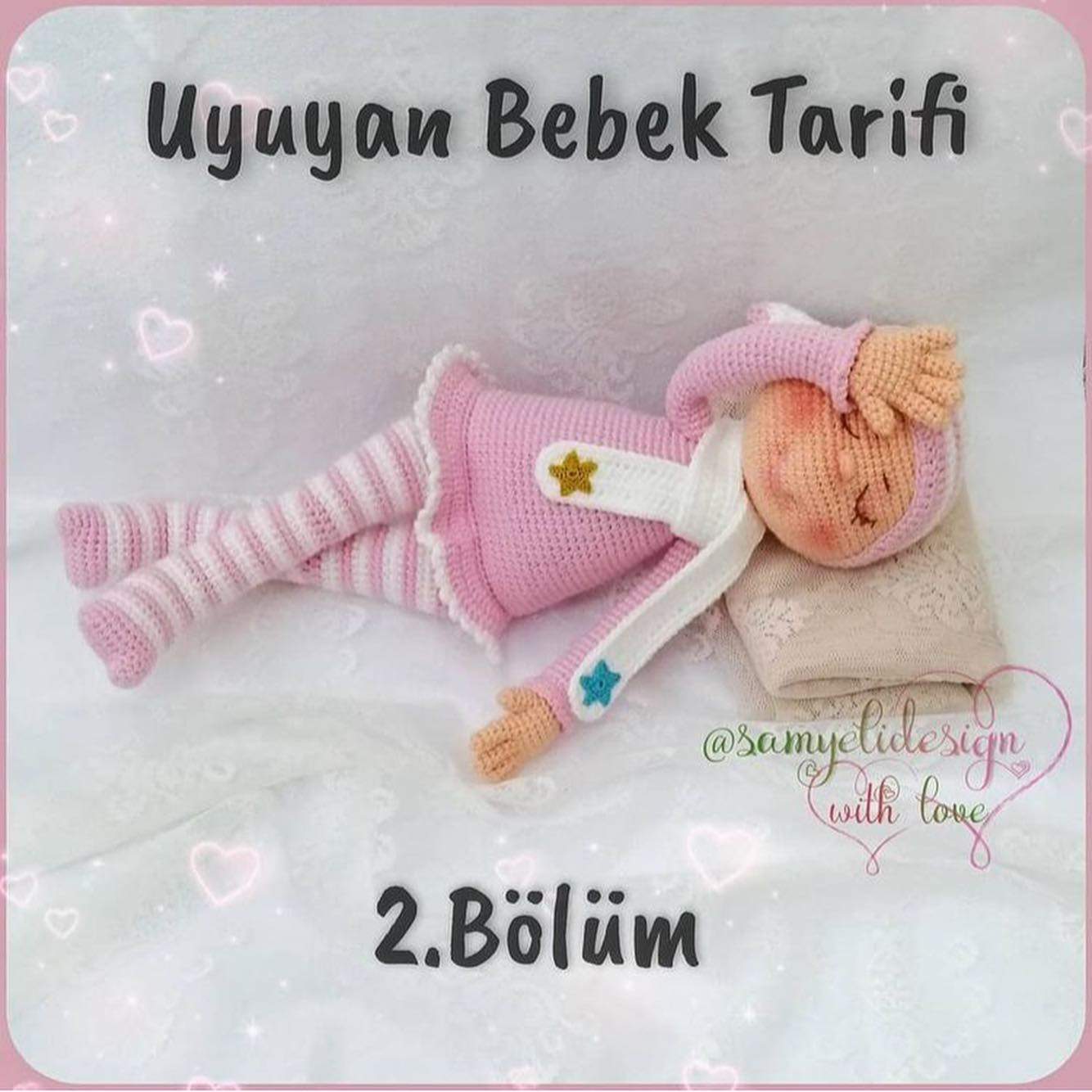 Örgü Bebek Şeması: Uykucu Kız