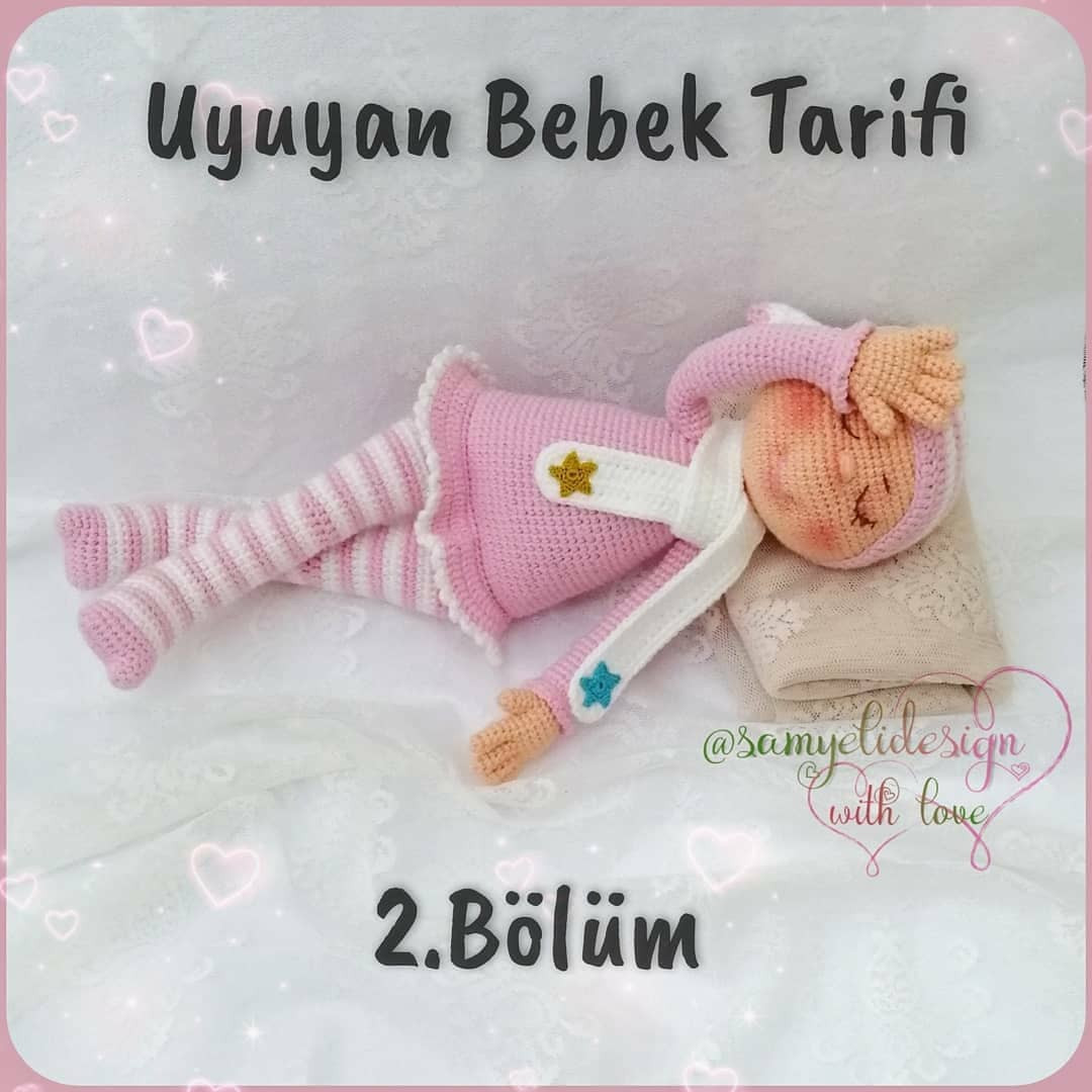 Örgü Bebek Şeması: Uykucu Kız