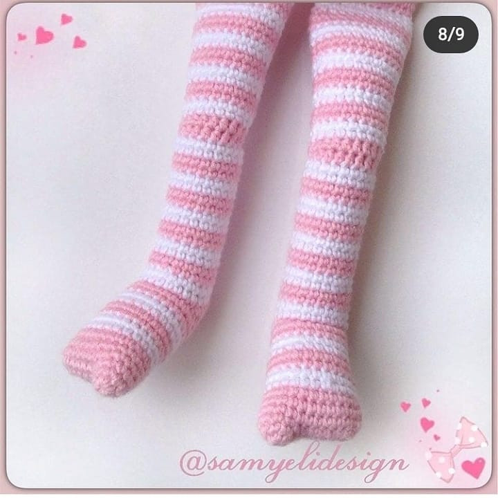 Örgü Bebek Şeması: Uykucu Kız