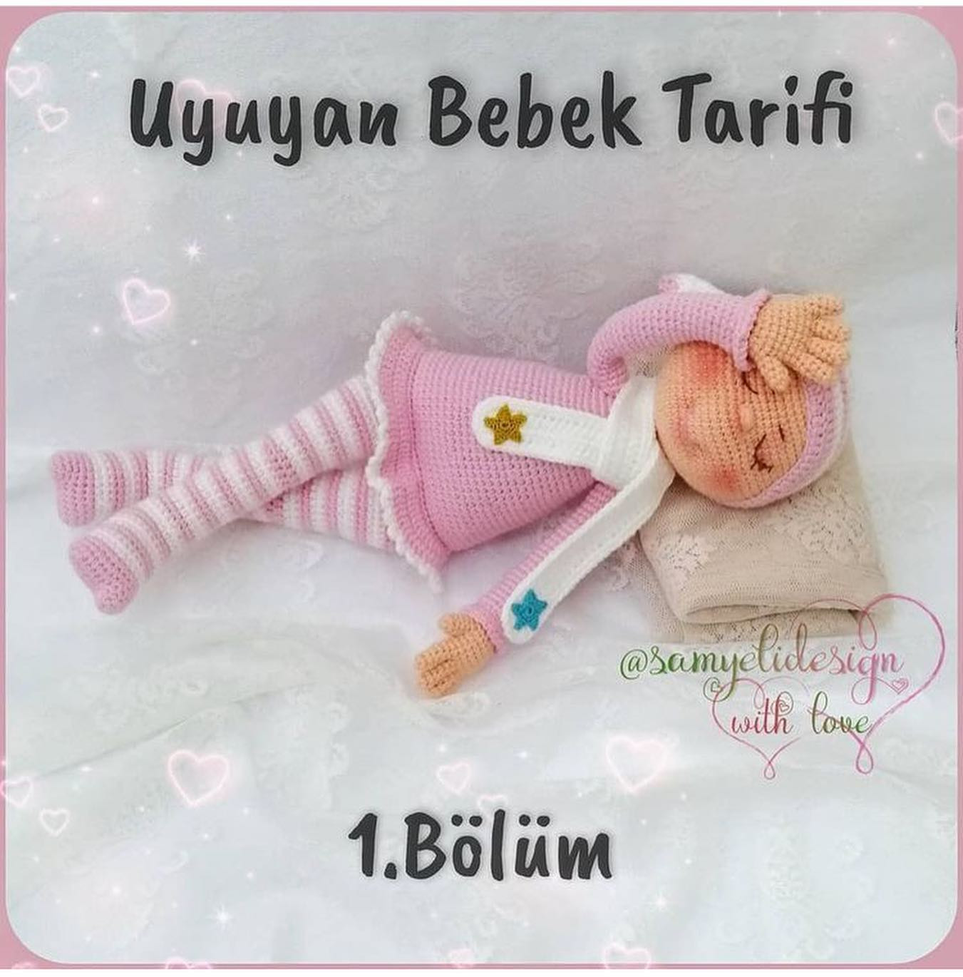 Örgü Bebek Şeması: Uykucu Kız