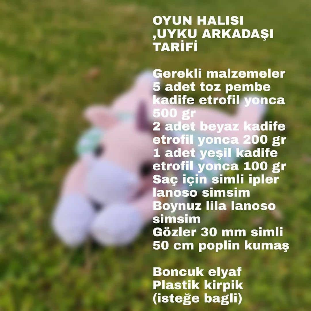 Örgü Unicorn Oyun Halısı Tarifi