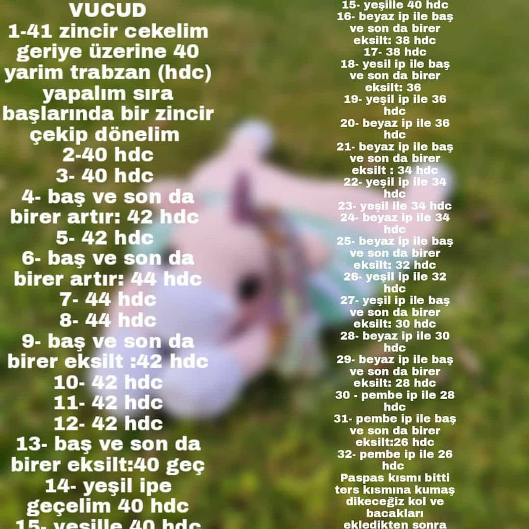 Örgü Unicorn Oyun Halısı Tarifi