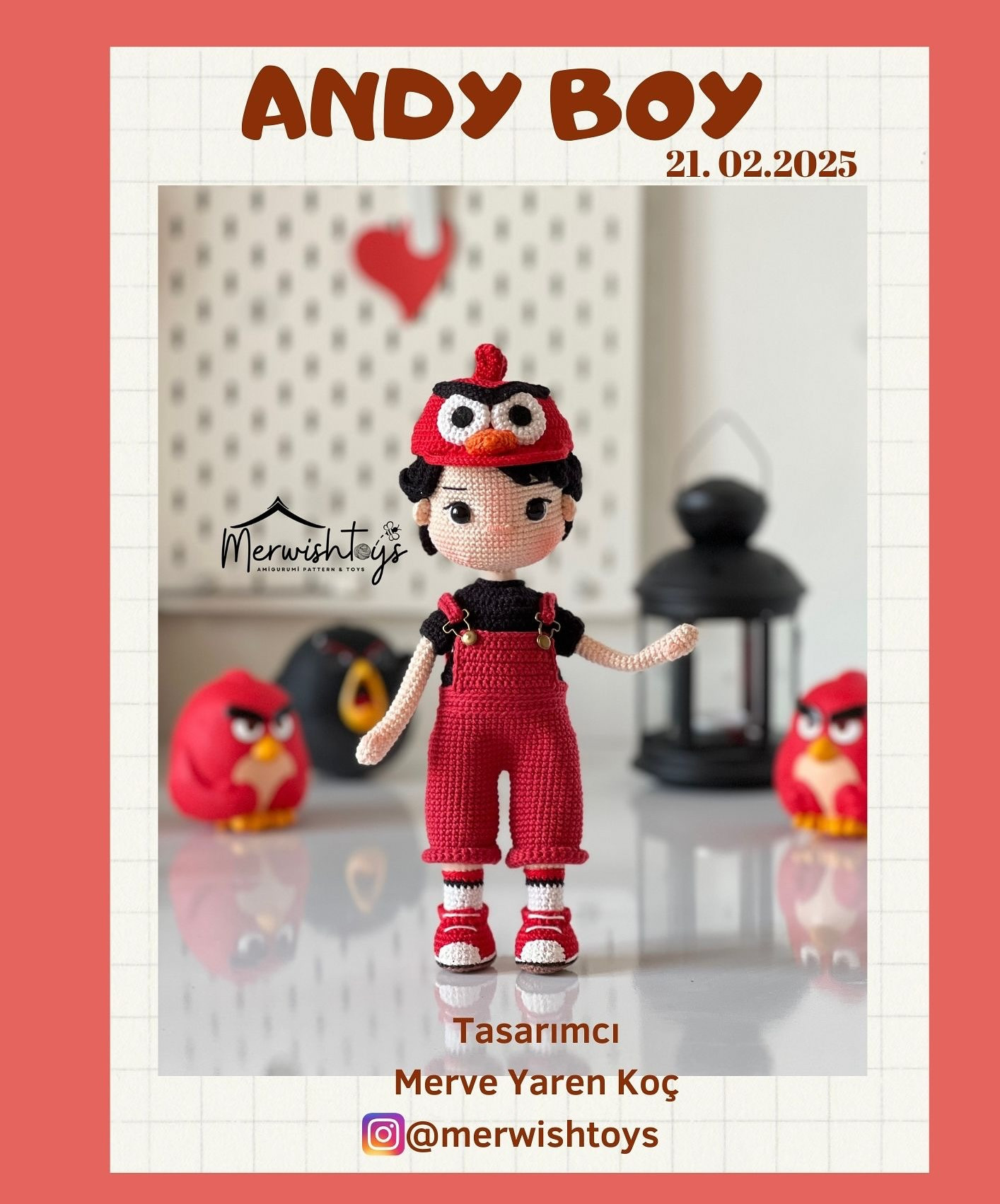 Örme Angry Birds Temalı Bebek Şeması
