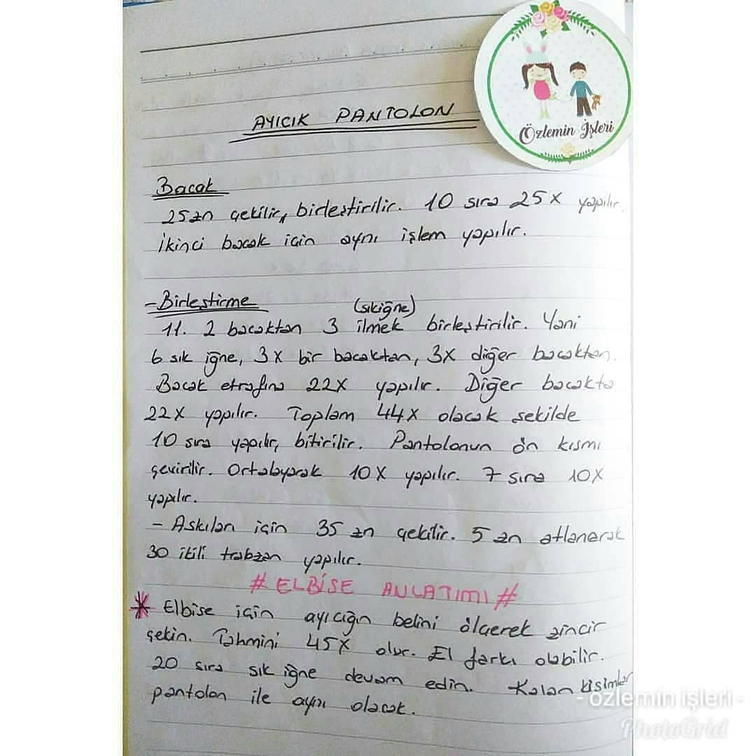 Örme Ayıcık Şeması: Birlikte Örelim