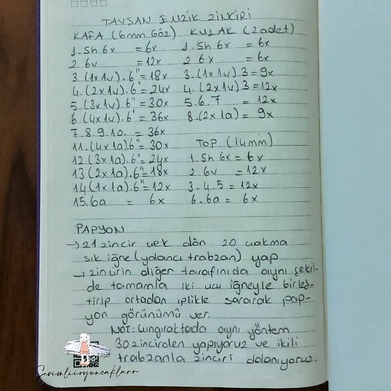 Örme Tavşanlı Bebek Zıplayıcısı Tarifi