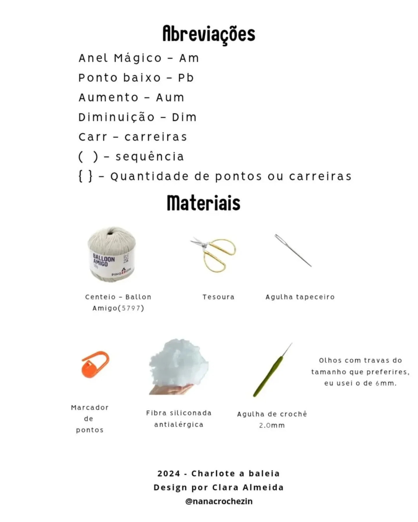 Padrão de crochê grátis: Baleia Cachalote Amigurumi Charlotte