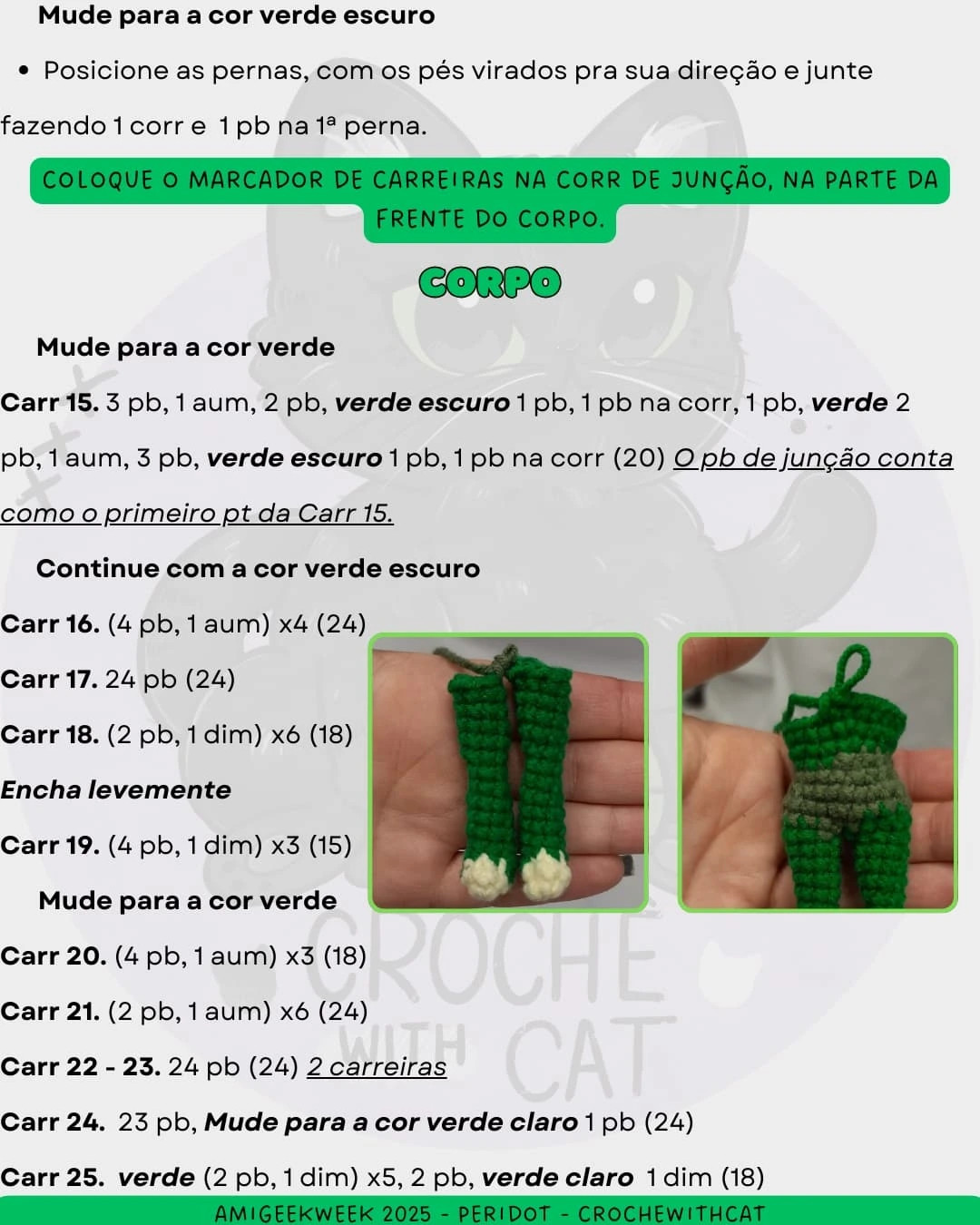 Padrão de crochê Peridot Grátis
