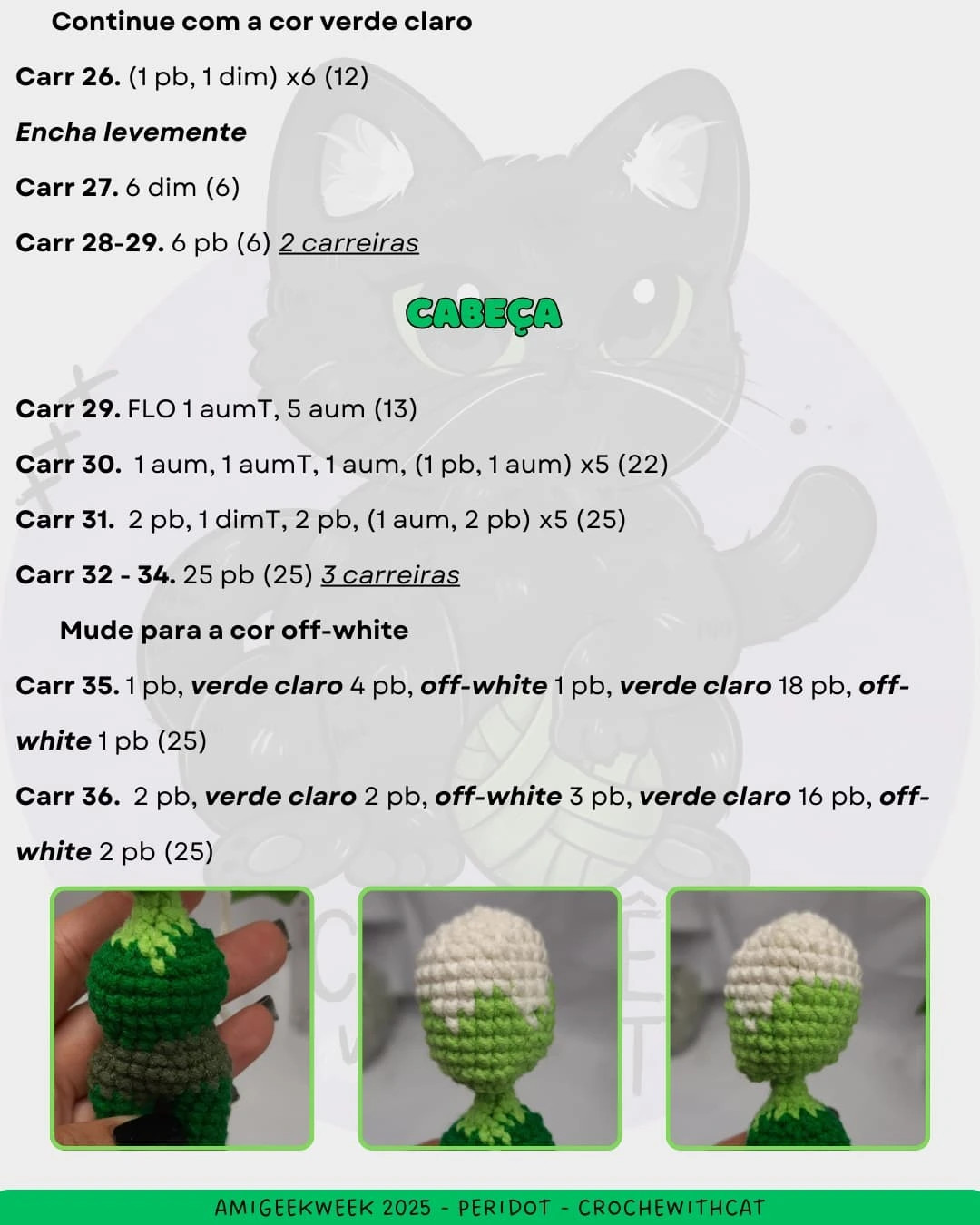 Padrão de crochê Peridot Grátis