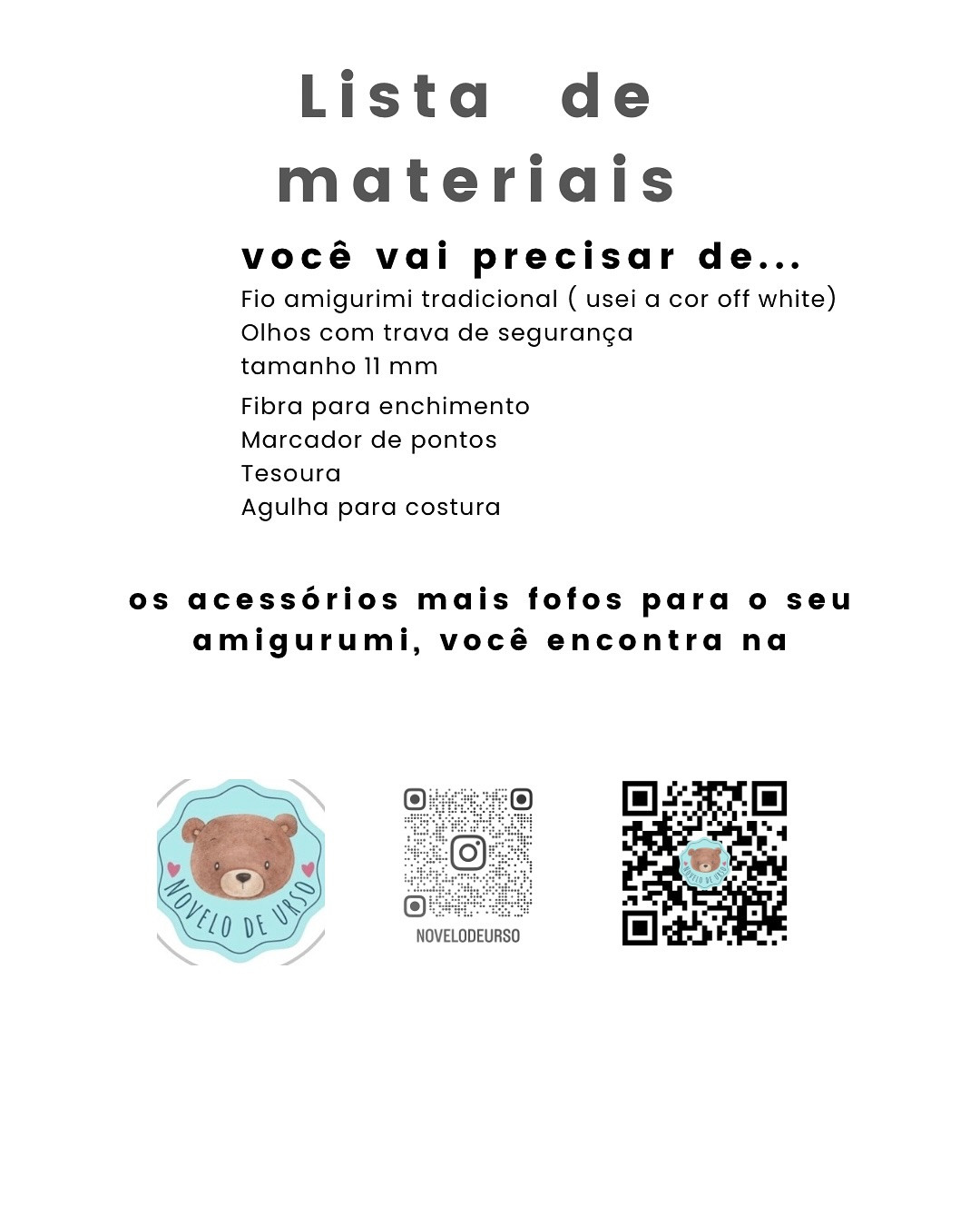 Padrão Grátis: Coelhinha Lili Amigurumi