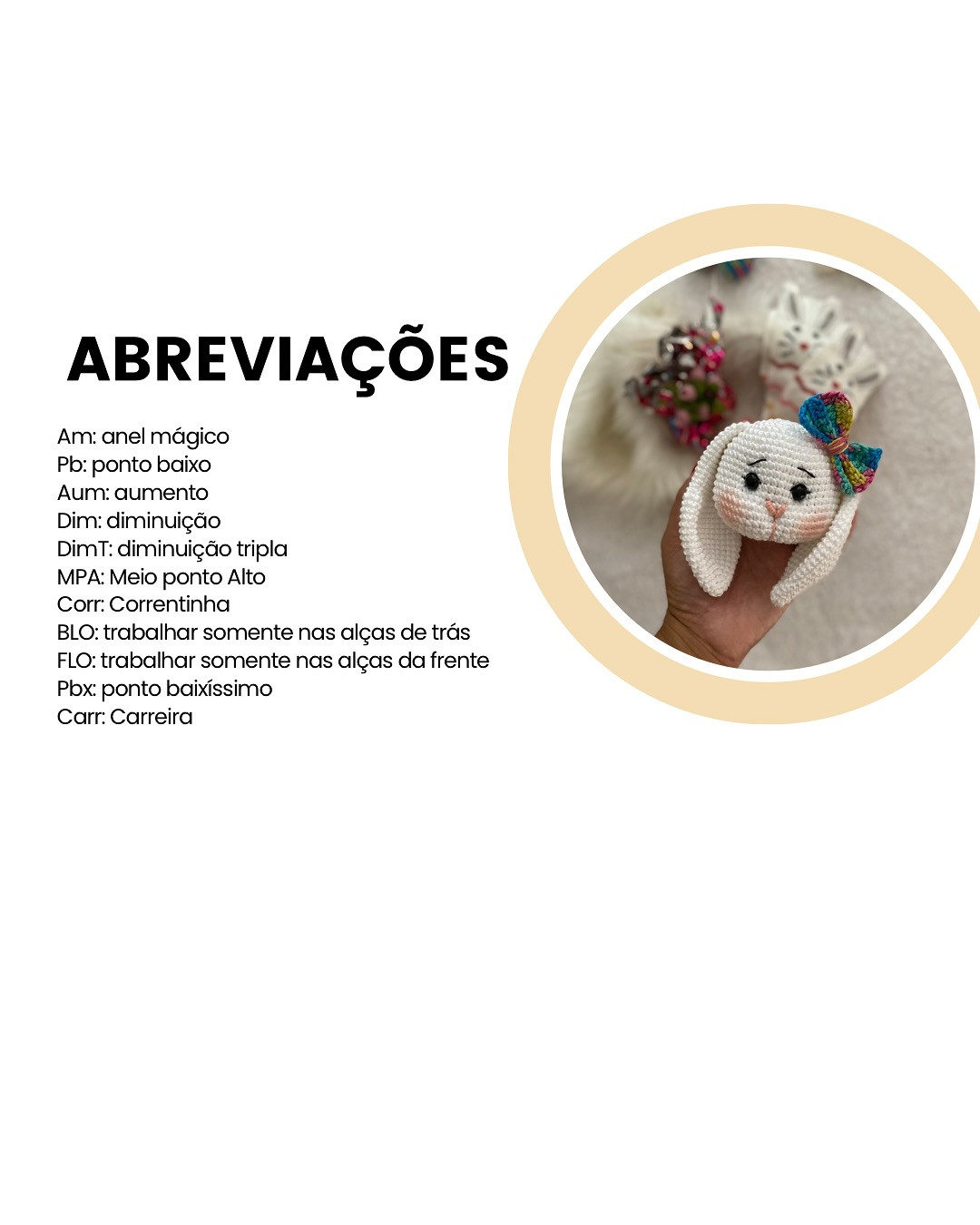Padrão Grátis: Coelhinha Lili Amigurumi